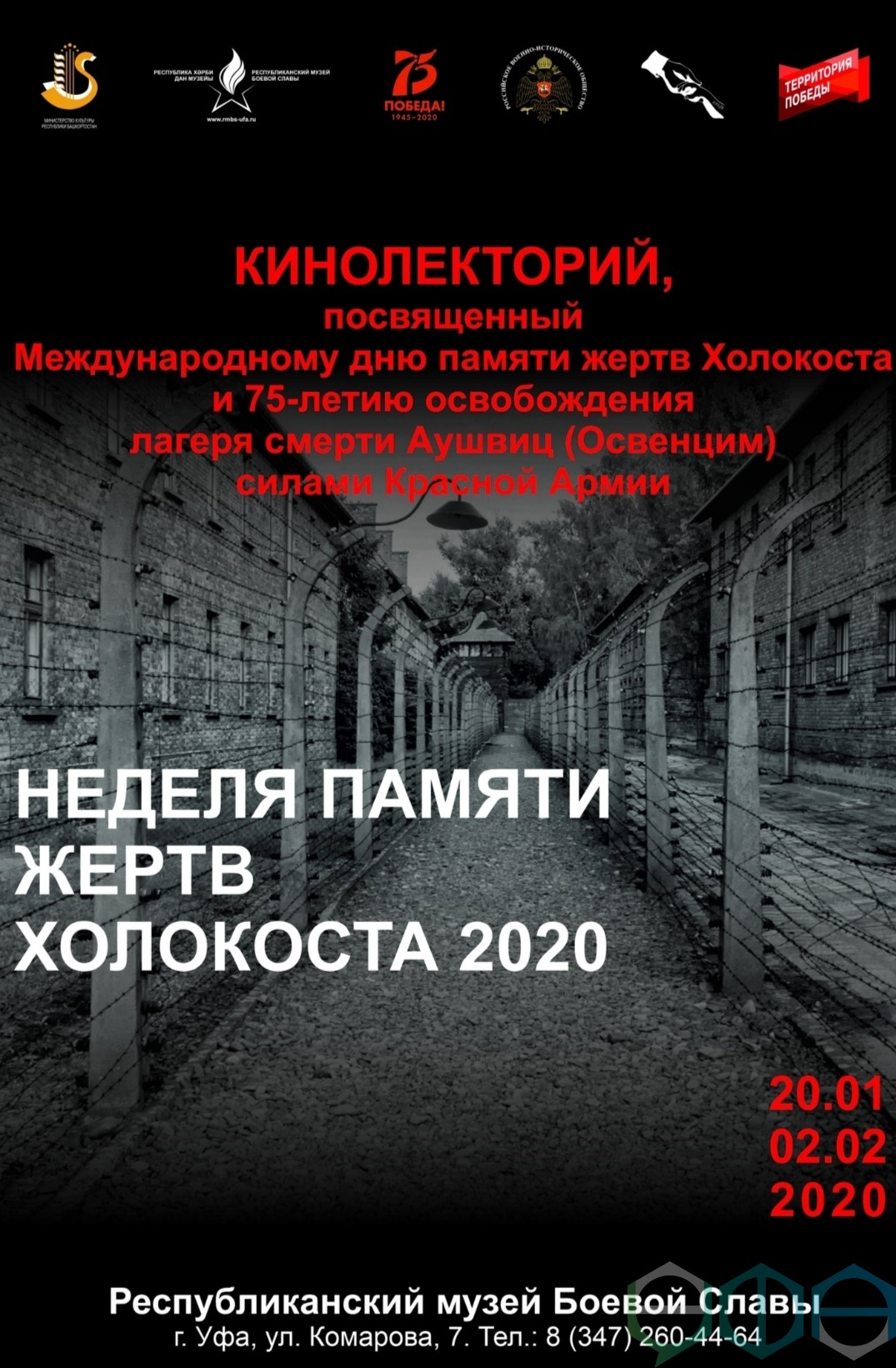 В Уфе пройдет серия кинолекций, посвященных памяти жертв Холокоста |  Официальный сайт МБУ Издательский дом Уфа