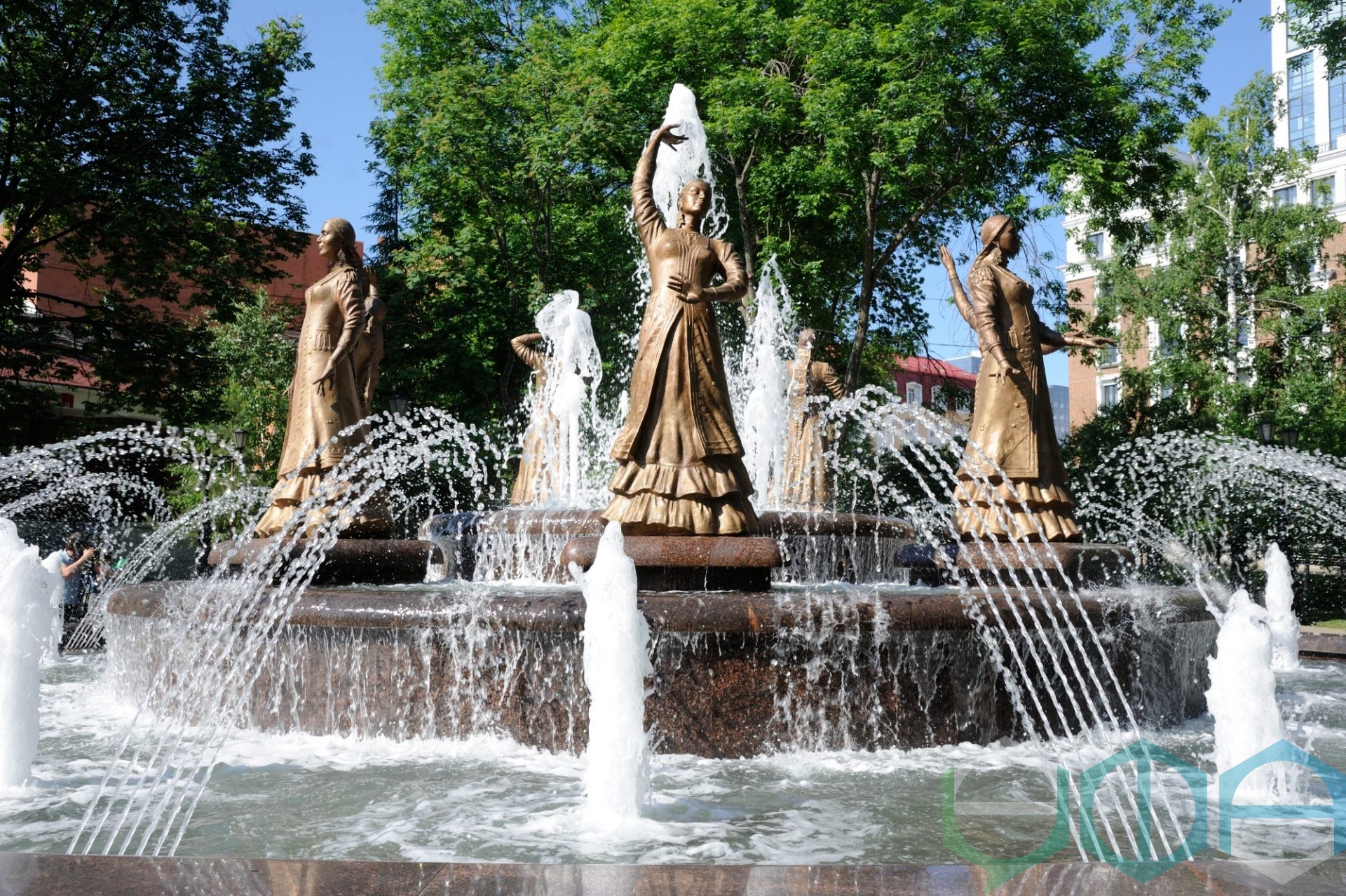 Парк с фонтанами Уфа