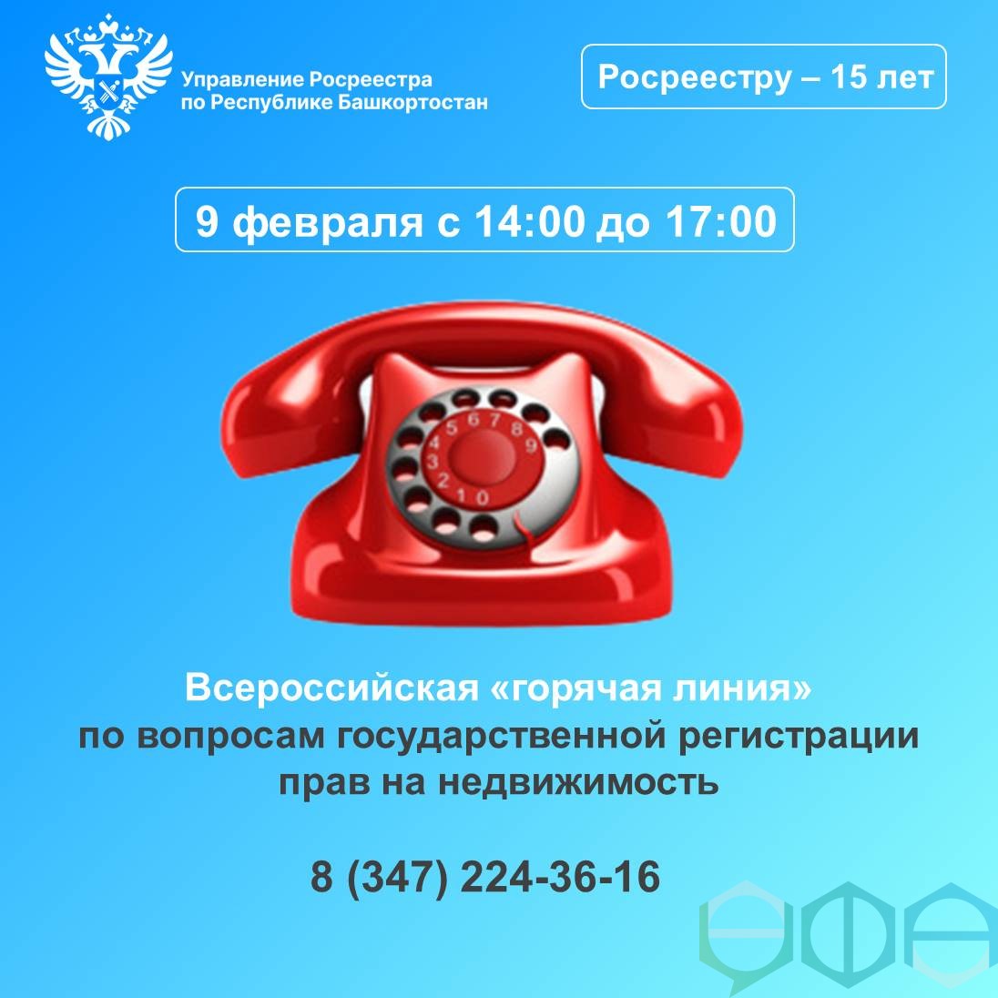 Есть вопросы по оформлению недвижимости? Позвоните на «горячую» линию  Росреестра! | Официальный сайт МБУ Издательский дом Уфа